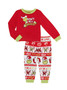 Parent-Child Autumn Clothing Family Cartoon Christmas Suit Trendy Pajamas