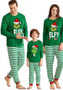 Autumn And Winter Home Wear Family Pajamas Set Christmas Hat Parent-Child Outfit