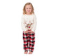 Christmas Elk Print Parent-Child Wear Long-Sleeved Pajamas Set Home Wear Family Outfits