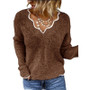 Women v-neck knitting sweater