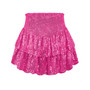 Women Fall Sexy Sequined Pleated Mini Skirt