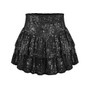 Women Fall Sexy Sequined Pleated Mini Skirt