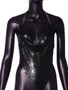 Women Sexy Backless Metallic Sequin Top