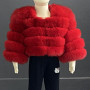 Children's winter warm Faux fur long sleeve jacket