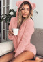 Women Autumn and Winter Hooded Long Sleeve Romper