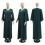 Muslim Beaded Loose-Cut Robe Dress Saudi Arabia Muslim