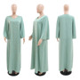 Muslim Beaded Loose-Cut Robe Dress Saudi Arabia Muslim