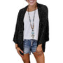 Autumn Women's Sequin Plus Size Loose Jacket