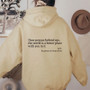 Women's Letter Print Long Sleeve Oversized Loose Fleece Hoodies