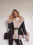 Women winter furry Faux warm jacket