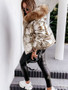 Women Winter Hooded Loose Crop Solid Warm Zipper Padded Jacket