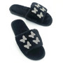 Women flat warm fur slides