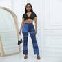 Plus Size Women's Autumn Straight High Waist Denim Pants For Women