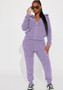 Women's Fashion Casual Hooded Fleece Two-Piece Pants Set Women's Clothing