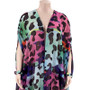 Plus Size Ladies Trendy Print Sunscreen Fashion Loose Chiffon Shirt