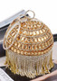 Women Round Handbag Cosmetic Bag Evening Bag