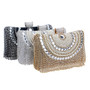 Women Pearl Fringe Evening Bag