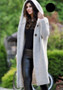 Plus Size Women Fall/Winter Long Sleeve Hooded Cardigan Sweater Jacket