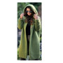 Plus Size Women Fall/Winter Long Sleeve Hooded Cardigan Sweater Jacket