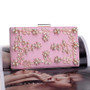 Ladies Pearl Flower Handbag Cosmetic Bag Evening Bag