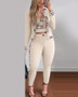 Spring And Autumn Street Trendy Women's Vest Cardigan Tight Fitting Pants Three-Piece Outfit