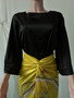 Summer Half Sleeve Stylish Lace-Up Printed Chic Skirt Set
