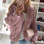 Autumn And Winter Sweaters Warm Knitting Cardigan Tops For Women