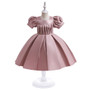 Children's Dress Girls Puff Sleeve Performance Princess Dress