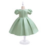 Children's Dress Girls Puff Sleeve Performance Princess Dress