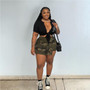 Women'S Camo Cargo Shorts Sexy Fashion Plus Size Women'S Shorts