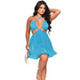 Women'S Sexy Halter Lace-Up Backless Mini Dress Ladies' Clothing