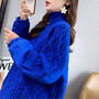 Women winter turtleneck long sleeve sweater