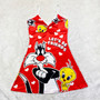 Women's Sexy Fashion Cartoon Graphic Print Strap Dress Loungewear