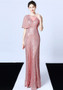 Plus Size Beauty Sequins Long Formal Party Evening Dress