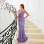 Women Sexy Suspender Backless Sequined V-Neck Formal Party Maxi Evening Dress