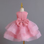 Children's dress mesh princess dress flower girl wedding dress fluffy dress