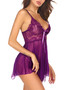 Sexy lingerie women's see-through straps nightdress