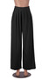 Women Casual Solid High Waisted Wide Leg Pants