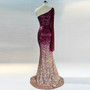 Women Gradient Sequins Formal Party Maxi Mermaid Evening Dress