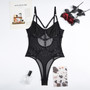 Women SolidPatchwork One-piece Sexy Lingerie