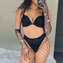 Women Sexy Beaded Fishnet Gloves