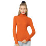 Women's Solid Color Basic Shirt Autumn Knitting Shirt Turtleneck Plus Size Sweater