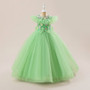 Children's Evening Dress Girl's Princess Dress High-Waisted Sleeveless Girl's Piano Performance Dress