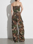 Women Fall Strapless Casual Jumpsuit