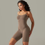 Women seamless knitting Solid Stretch Romper