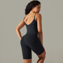 Women seamless knitting Solid Stretch Romper