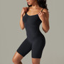 Women seamless knitting Solid Stretch Romper