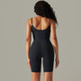 Women seamless knitting Solid Stretch Romper