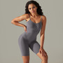 Women seamless knitting Solid Stretch Romper