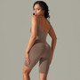 Women seamless knitting Solid Stretch Romper